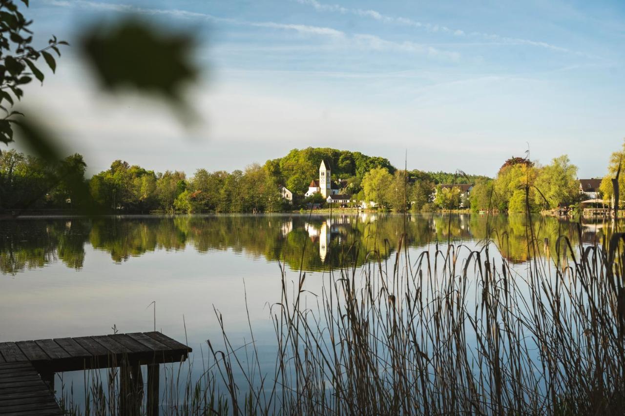 Sopherl Am See - Fruehstueck Auf Der Seeterrasse, Sehr Ruhig Und Wunderschoen Am See, 3 Minuten Nach Oberpfaffenhofen, Viele Radtouren, Restaurants & Cafes In Der Umgebung Wessling Ngoại thất bức ảnh
